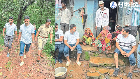 Collector Sharma visited Khairewadi pada on occasion of Revenue Week nashik news