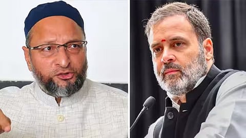 Rahul Gandhi and asaduddin owaisi