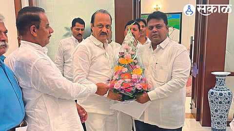 While expressing gratitude to Deputy Chief Minister Ajit Pawar, NCP District President Dr. Abhijit More.