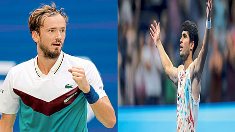 us open 2023 alcaraz downs zverev to complete all star semifinal lineup