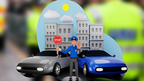 helmet attack on traffic police over action Accused arrested mumbai crime 