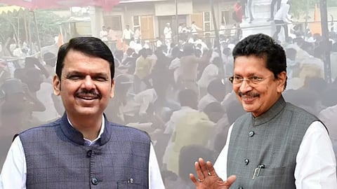 Devendra Fadnavis and Deepak Kesarkar 