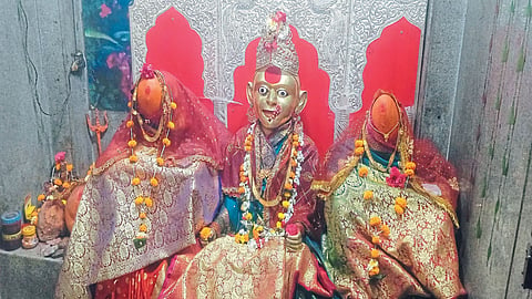 navratri festival 2023 khapa king bhosale era 300 years old bhavani temple celebrate 