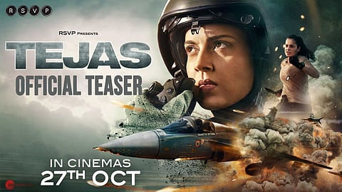 Kangana Ranaut  starrer Tejas  movie teaser released  Kangana as an Air Force pilot 