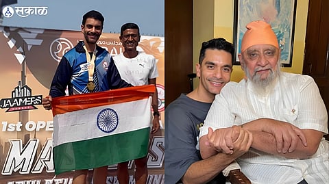Angad Bedi wins gold medal in sprinting tournament, dedicates to his father Bishan Singh Bedi 
