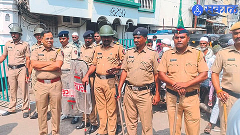 Additional Superintendent of Police Aniket Bharti and the police administration were keeping a tight watch during Ganesh Visarjan and Eid-e-Miladunnabi processions.