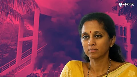 Maratha Reservation : ''हे तर सरकारचं इंटेलिजन्स फेल्युअर'', आमदाराच्या घरावरील हल्ल्यानंतर सुळे संतापल्या...