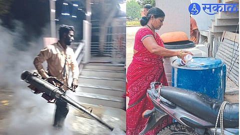 Abatement, dusting by health workers to control insect-borne diseases.