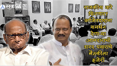 NCP mla mansingh naik attended meeting sharad pawar NCP Crisis ajit pawar group marathi political news  
