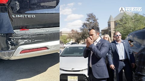 Vivek Ramaswamy Car Attacked By Pro Ukraine Americans