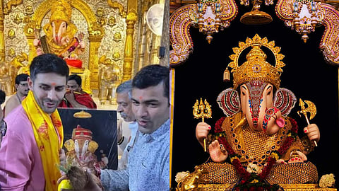 Karthik Aryan Bollywood Actor In Pune Dagdusheth Ganpati Mandir 