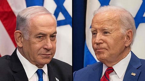 Israel Hamas War iran threat to israeli over occupation of gaza Benjamin Netanyahu Us joe biden marathi news  