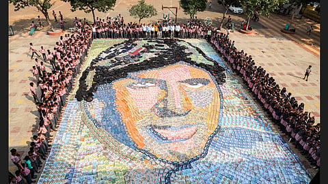 amitabh bachchan collage painting