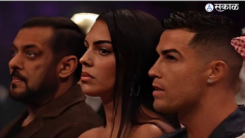 Salman Khan was seated next to Cristiano Ronaldo and Georgina Rodríguez at a boxing match in Riyadh