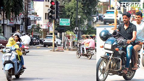Drivers who flout traffic rules in the city without following traffic rules.