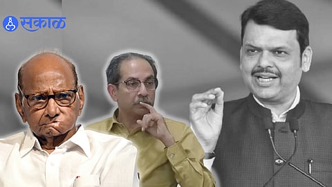 Devendra Fadnavis Slam shivsena Udhhav Thackeray NCP Sharad Pawar And Congress Over govt  contractual recruitment  