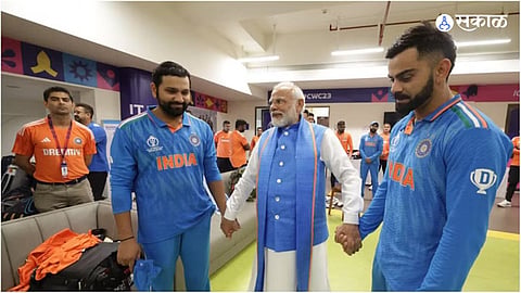 PM Narendra Modi Met Indian Team Praised Rohit Sharma Virat Kohli And Rahul Dravid Video