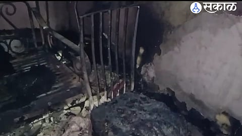 Fire due to rocket landing in gallery nashik fire accident