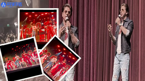 Shah Rukh Khan Expresses Gratitude With Signature Pose and dances For Fans On His 58th Birthday at Dunki Event video viral 