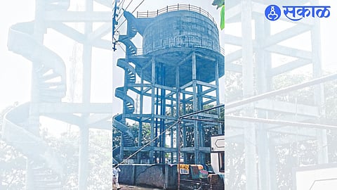Construction of new water tank at Adarsh ​​Chowk, Nampur.