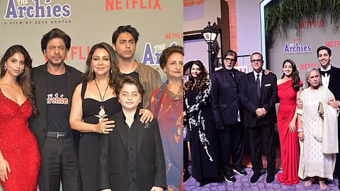 The Archies Premire attend Amitabh Bachchan Shah Rukh Khan Jaya Bachchan