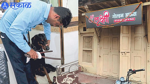 Thieves stole silver pieces from Shree Lakshmi Gold House jewellers shop jalgaon news