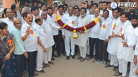 Pragati Panel Candidates Winning Namco Bank Quinquennial Elections (Photo : Somnath Kokre).
