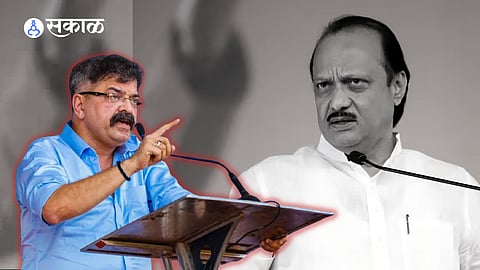 NCP Jitendra Awhad shares ajit pawar speech old video advised to form a new party political news  