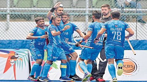 india mens hockey team enter-the-semis-of junior hockey world cup 2023