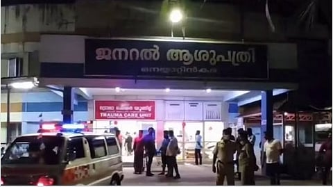 makeshift bridge set up for Christmas celebrations collapsed in Kerala Trivandrum  Several injured