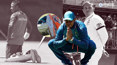 Australia cricketer Khawaja wears a black armband after a ban on his all lives are equal shoes cricket news in marathi