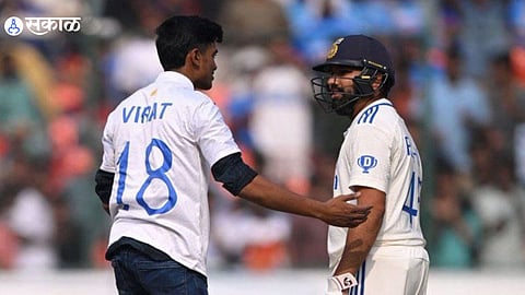 Virat Kohli Fan Breaches Security to Meet Rohit Sharma During India vs England 1st Test at hyderabad