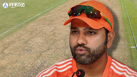 Rohit Sharma On Pitch