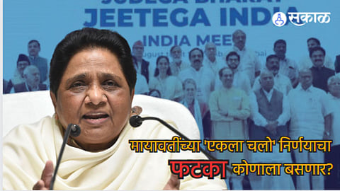 who will benifit after mayawati contest loksabha election 2024 alone against India Alliance NDA marathi news  
