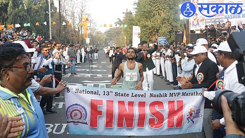 Akshay Kumar of Uttar Pradesh became winner of  Nashik MVP Marathon nashik