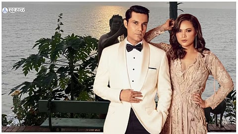 Newlyweds Randeep Hooda and Lin Laishram
