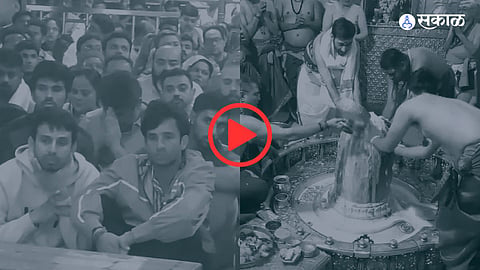 Ravi Bishnoi, Tilak Varma, Washington Sundar, Jitesh Sharma attend 'Bhasma Aarti' at Mahakaleshwar Temple in Ujjain In Marathi 
