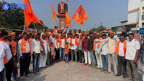 Maratha Reservation: आरक्षणाची घोषणा होताच मराठा समाज बांधवांचा जल्लोष; गंगापूरात राज्य सरकारचे मानले आभार 