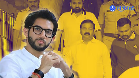 Aditya Thackeray on Ganpat Gaikwad Firing criticize CM Shinde BJP Govt latest political news  
