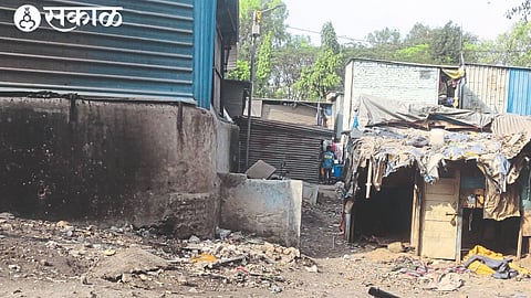 The site of the stolen building.