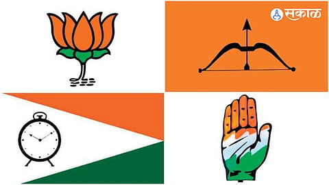 NCP, BJP, Shivsena, Congress