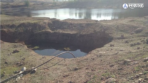 risk of shortage drinking water in summer forest department Dhamani pumping water 