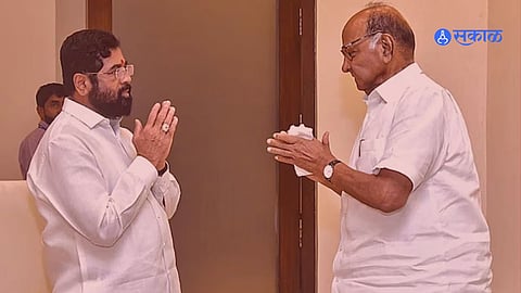 Eknath Shinde sharad pawar 