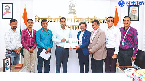 While presenting the development plan of the district to Collector Ayush Prasad, Dr. Anil Dongre