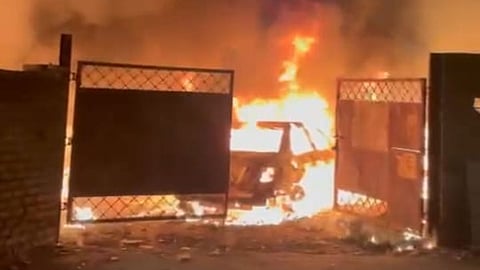Motor Garage Fire