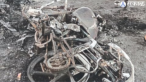 Fire damage.