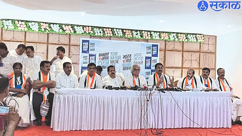 Congress central leader Jairam Ramesh speaking at a press conference on the occasion of Bharat Jodo Adivasi Yatra of Congress.