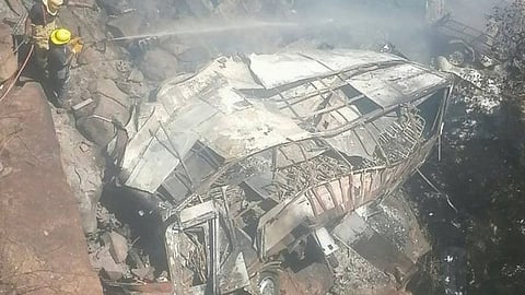 45 people killed one 8 year old child hospitalized in terrible bus accident in South Africa marathi news  
