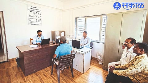 Work in progress at new Talathi office.