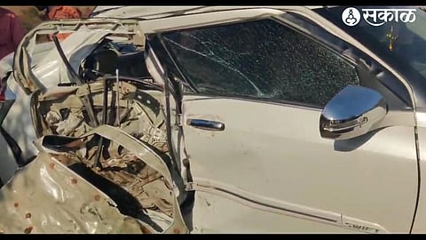 A car smashed in an accident.